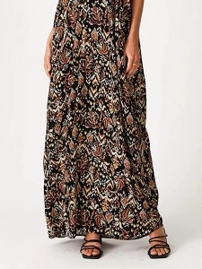 2024 Women's V-neck printed lace dress