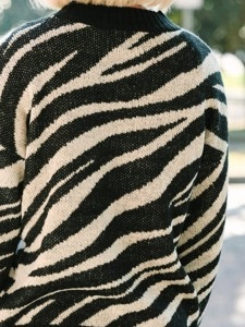 Brown Zebra Sweater