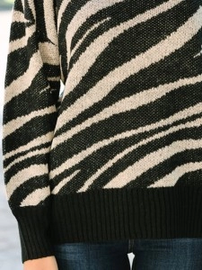 Brown Zebra Sweater