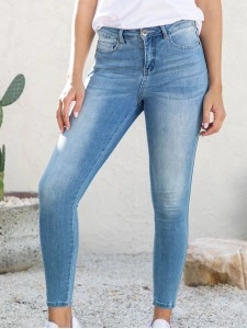 Blue Fashion 9-point Pants Blue Fashion 9-point Pants