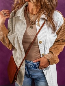 Corduroy color matching loose cabin