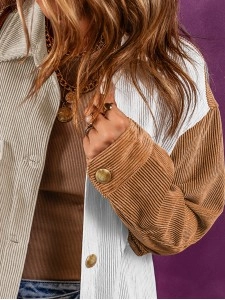 Corduroy color matching loose cabin