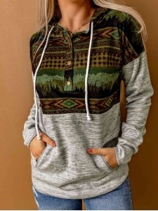 Drawstring Dropped Shoulder Hoodie with Pockets Drawstring Dropped Shoulder Hoodie with Pockets