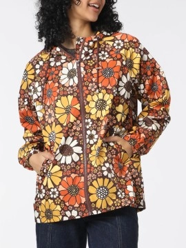 Women's Hooded Marigold Raincoat