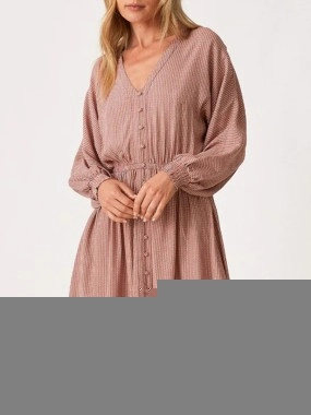 Women's slim fitting V-neck dress